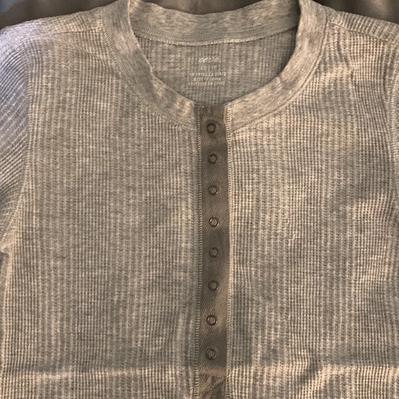 Grey Aerie Henley Top - Picture 2 of 3